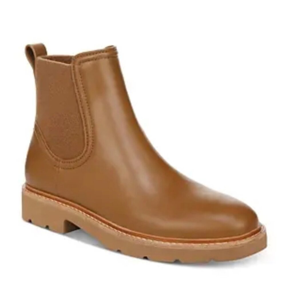 Vince Rue women's Chelsea Tan‎ Leather Ankle Boots Tan Size 6.5